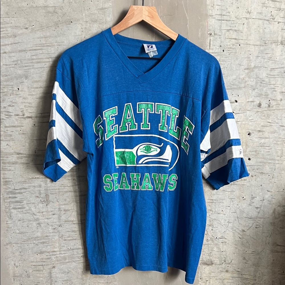Vintage Seattle Seahawks Blue T-Shirt